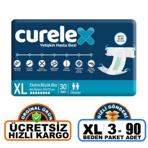 Curelex Belbantlı Hasta Bezi XL-Extra Large Beden 90 Adet