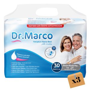 Dr. Marco Belbantlı Hasta Bezi XL-Extra Large Beden 90 Adet - Görsel 2
