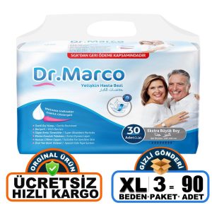 Dr. Marco Belbantlı Hasta Bezi XL-Extra Large Beden 90 Adet