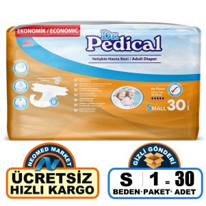 Dr. Pedical Belbantlı Hasta Bezi S-Small Beden 30 Adet