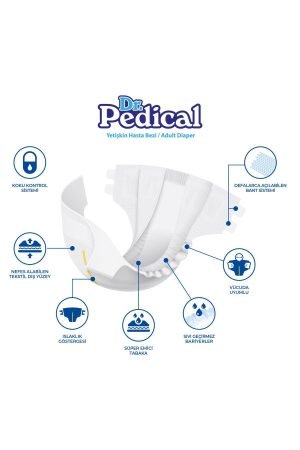 Dr. Pedical Belbantlı Hasta Bezi S-Small Beden 120 Adet - Görsel 2