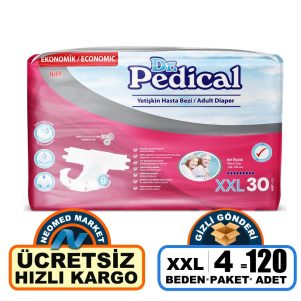 Dr. Pedical Belbantlı Hasta Bezi XXL-Extra Extra Large Beden 120 Adet