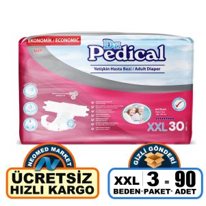 Dr. Pedical Belbantlı Hasta Bezi XXL-Extra Extra Large Beden 90 Adet