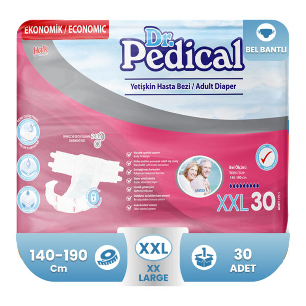 Dr. Pedical Belbantlı Hasta Bezi XXL-Extra Extra Large Beden 30 Adet