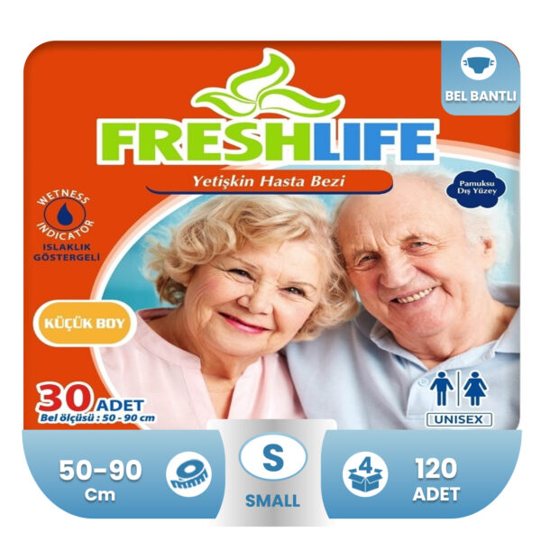 Freshlife Belbantlı Hasta Bezi S-Small Beden 120 Adet