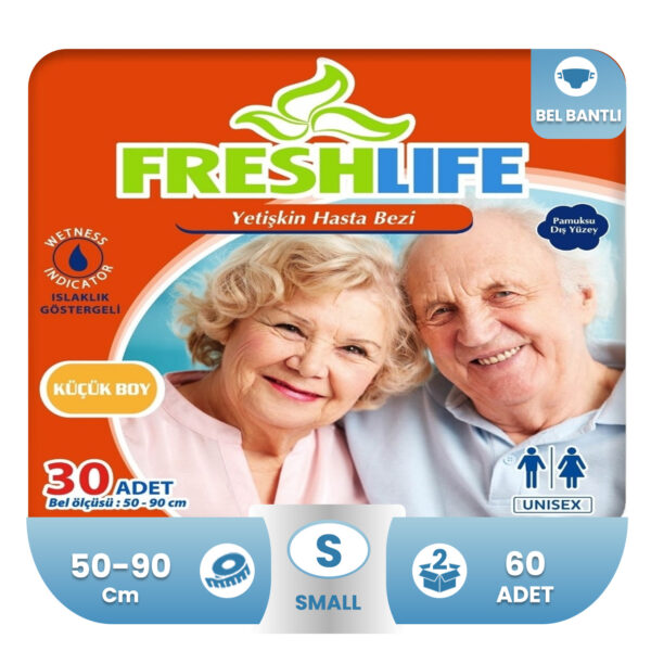 Freshlife Belbantlı Hasta Bezi S-Small Beden 60 Adet