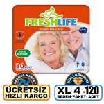 Freshlife Belbantlı Hasta Bezi XL-Extra Large Beden 120 Adet