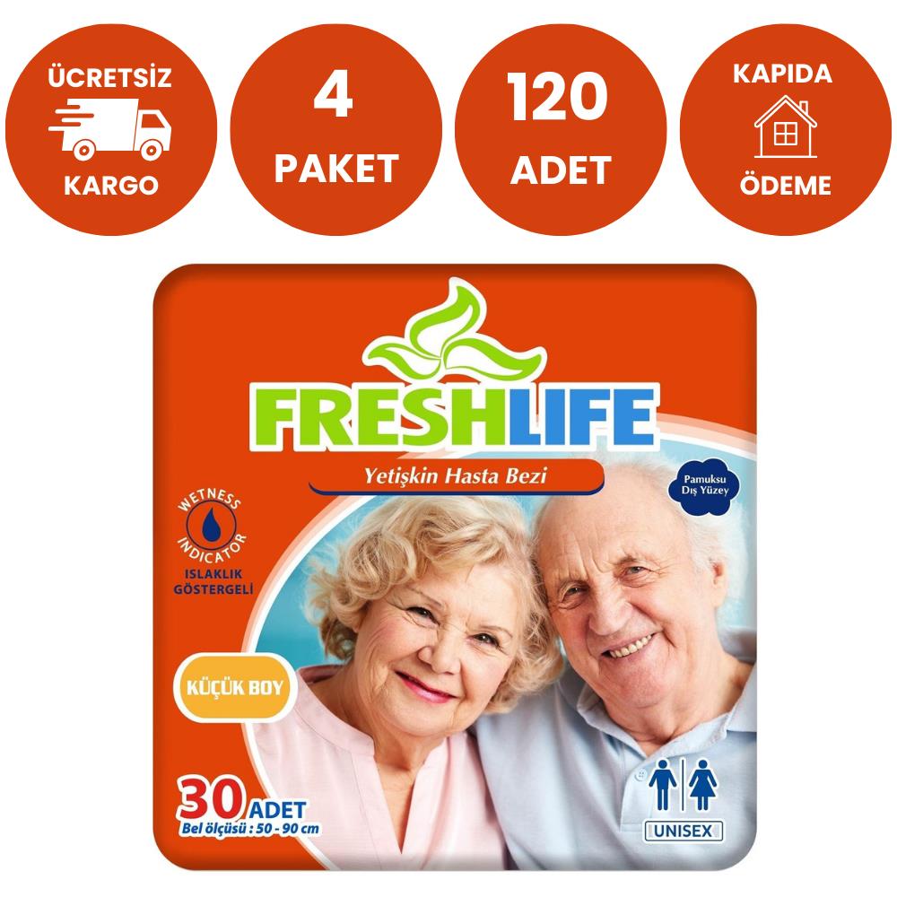 Freshlife Belbantlı Hasta Bezi S-Small Beden 120 Adet