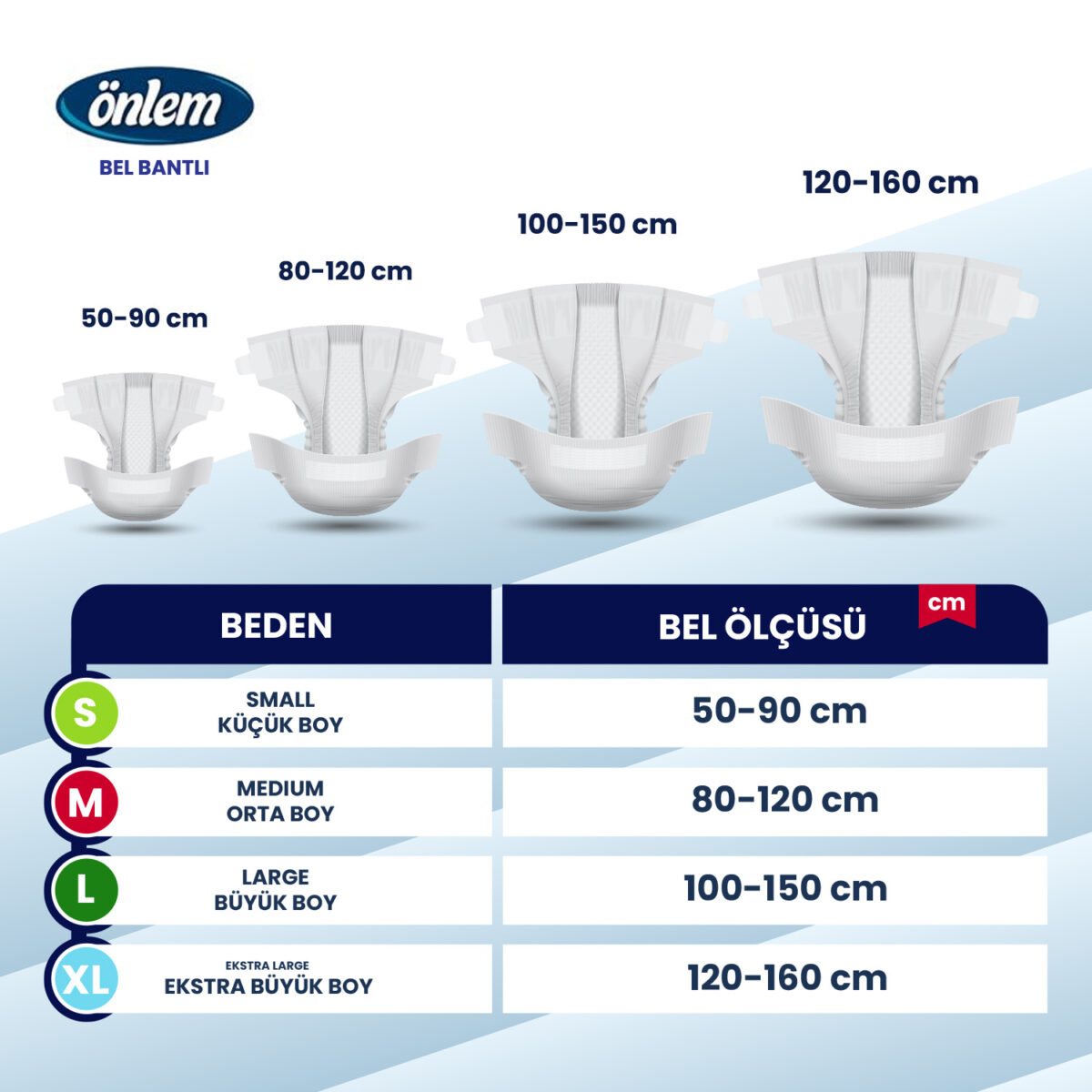 önlem-bb Önlem Belbantlı Hasta Bezi XL- Extra Large Beden 60 Adet - Görsel 2