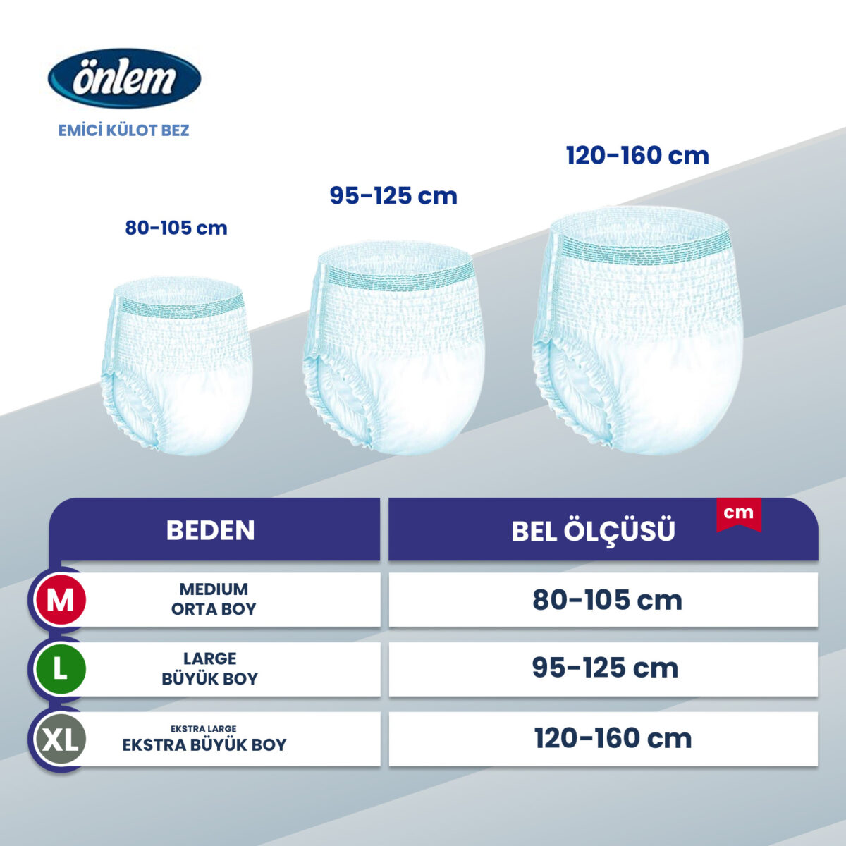 önlem emici külot bez Önlem Emici Külot M-Medium Beden 30 Adet - Görsel 2