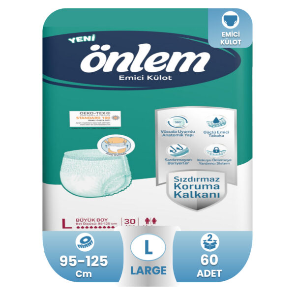 Önlem Emici Külot L-Large Beden 60 Adet