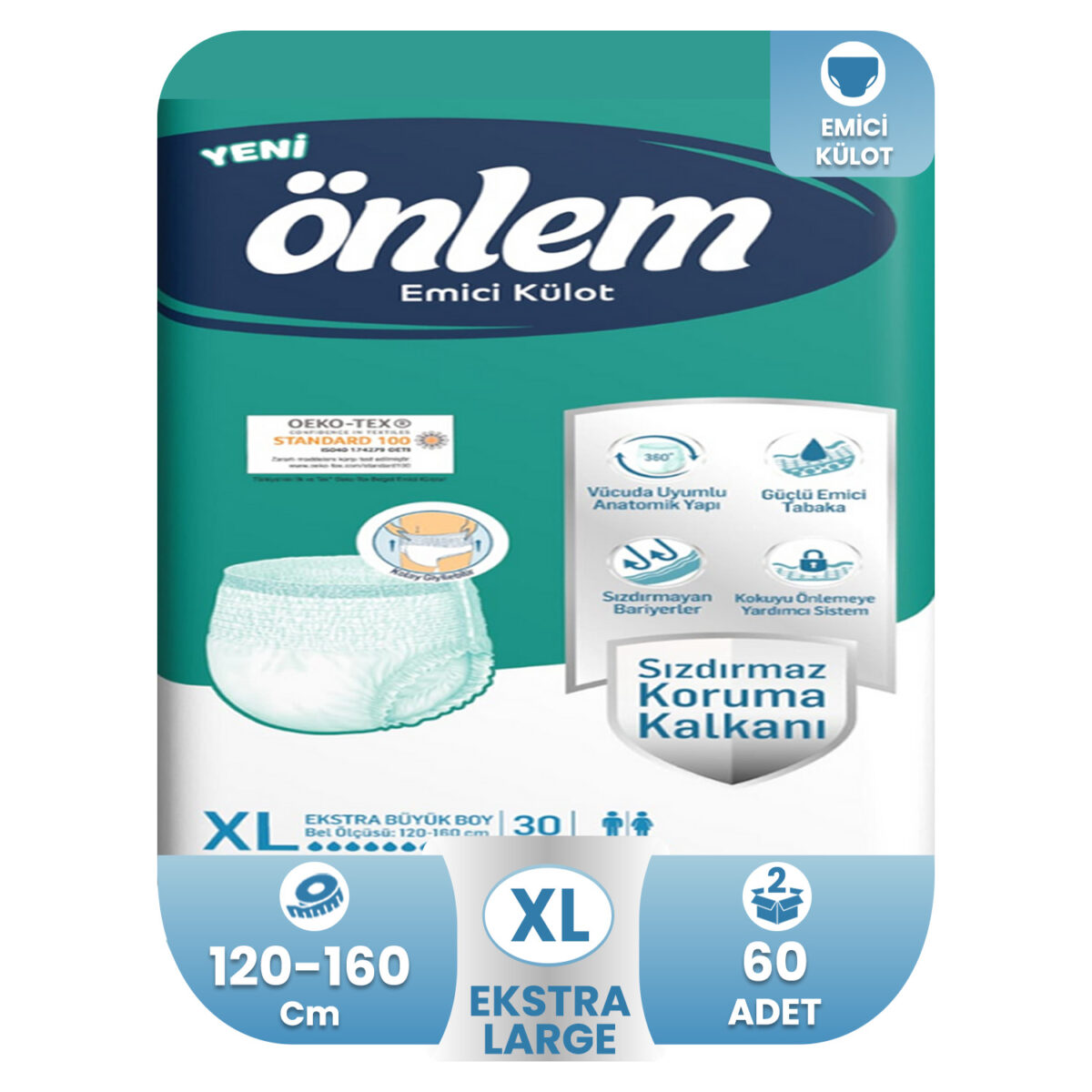 Önlem Emici Külot XL-Extra Large Beden 60 Adet - Görsel 1