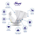 Sleepy Belbantlı Hasta Bezi M-Medium Beden 120 Adet - Görsel 3