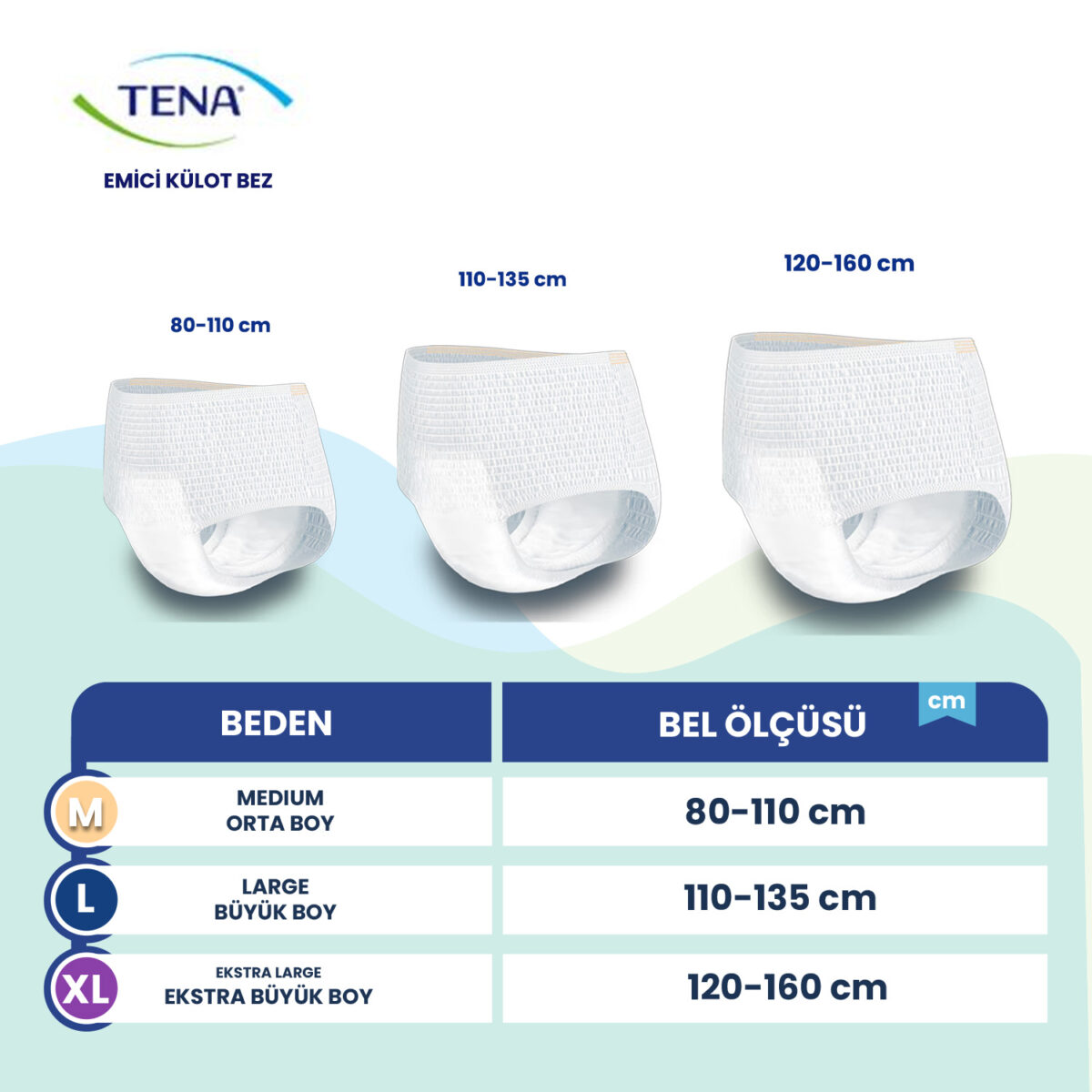 tena emici külot bez Tena Pants Emici Külot 5.5 Damla XL-Extra Large Beden 60 Adet - Görsel 2