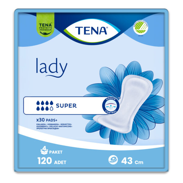 Tena Lady Süper Kadın Mesane Pedi 120 Adet