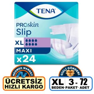 Tena Proskin Slip Maxi Belbantlı Hasta Bezi XL-Extra Large Beden 72 Adet