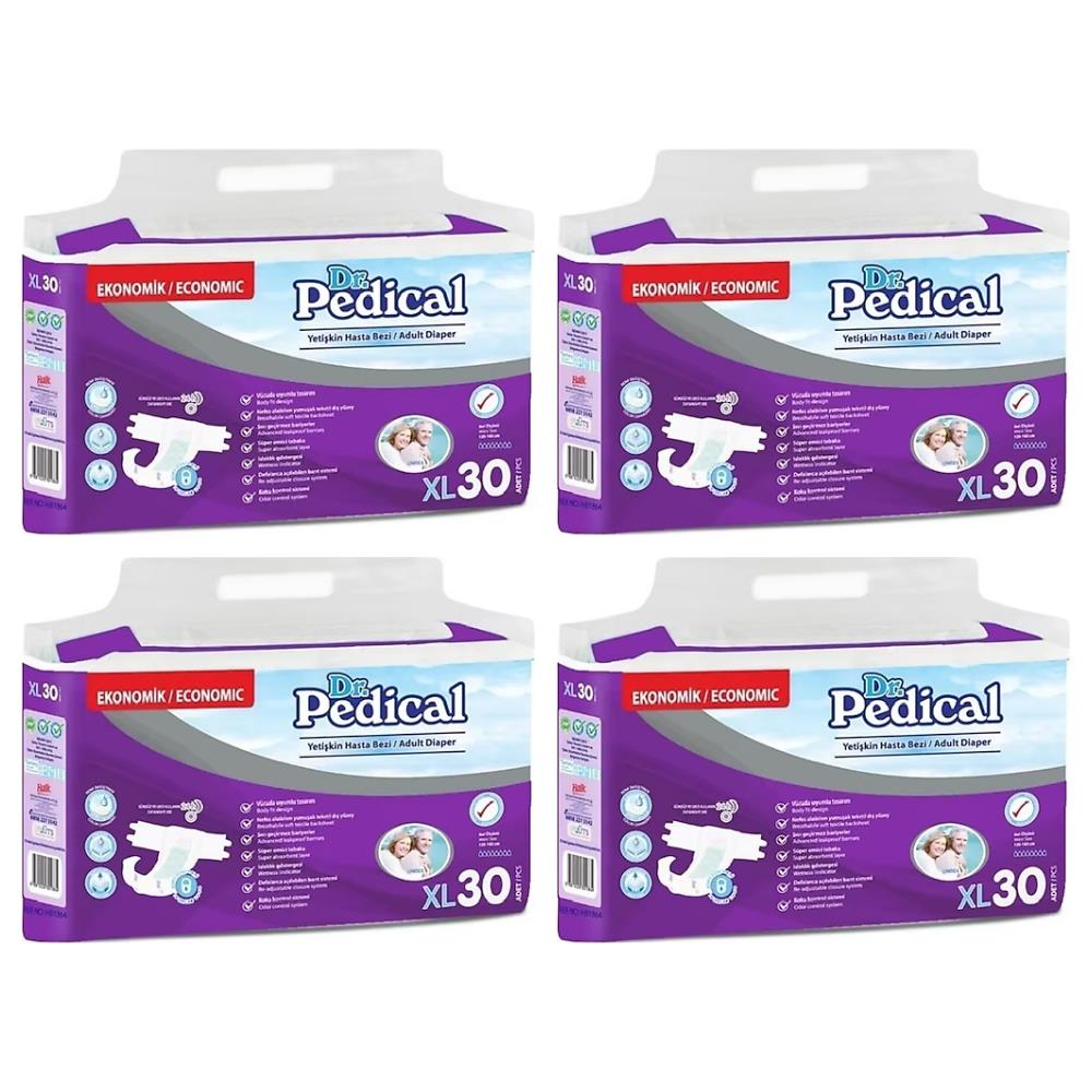 Dr. Pedical Belbantlı Hasta Bezi XL-Extra Large Beden 120 Adet