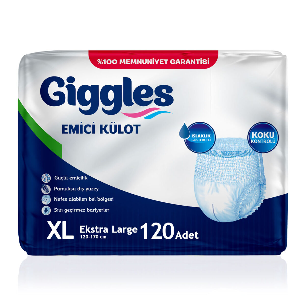 120 Giggles Emici Külot XL-Extra Large Beden 120 Adet - Görsel 1