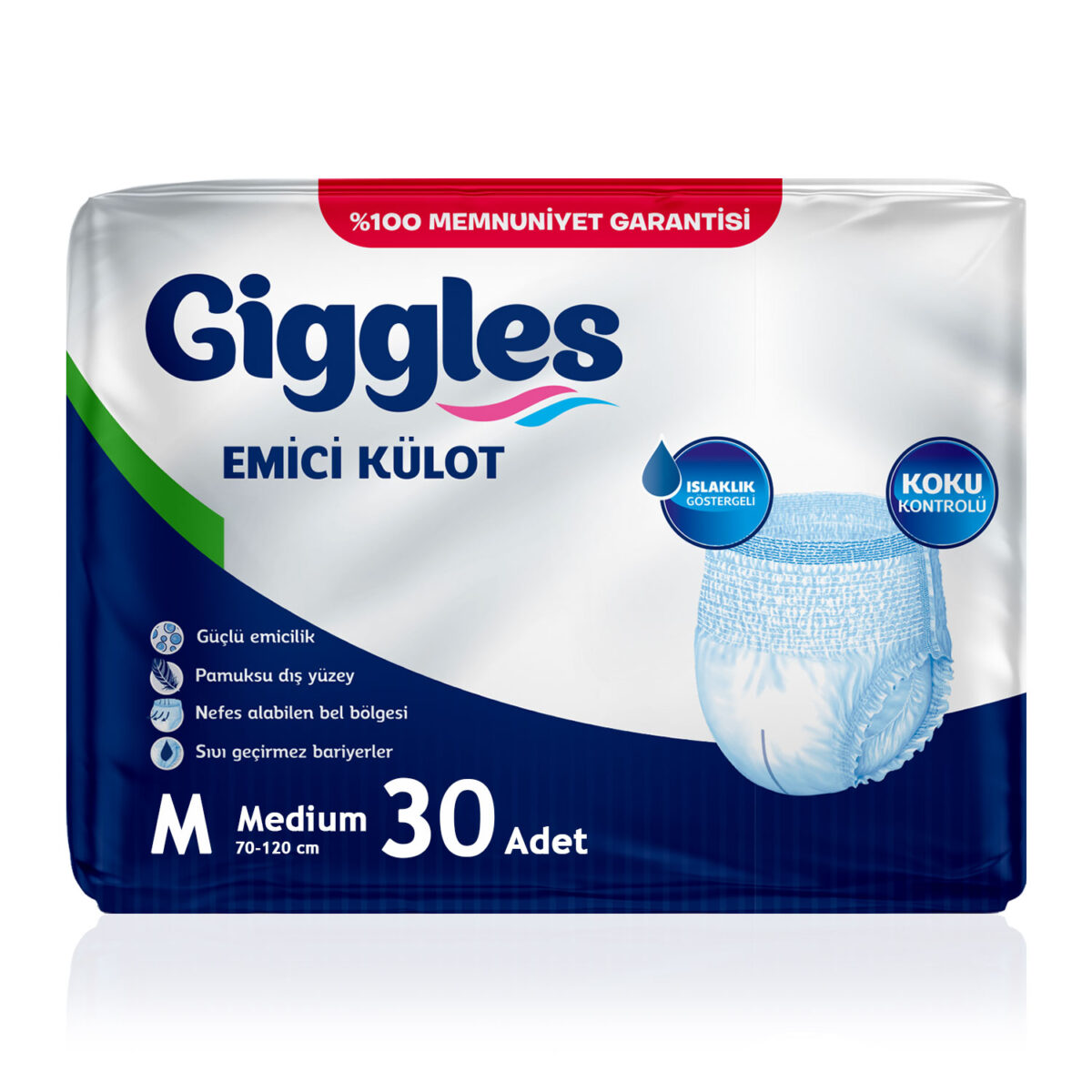30 Giggles Emici Külot M-Medium Beden 30 Adet - Görsel 1