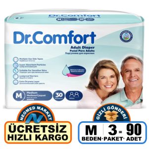 Dr. Comfort Belbantlı Hasta Bezi M-Medium Beden 90 Adet