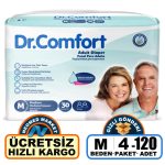 Dr. Comfort Belbantlı Hasta Bezi M-Medium Beden 120 Adet