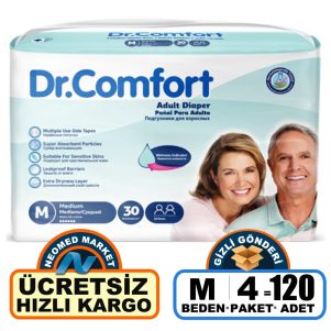 Dr. Comfort Belbantlı Hasta Bezi M-Medium Beden 120 Adet