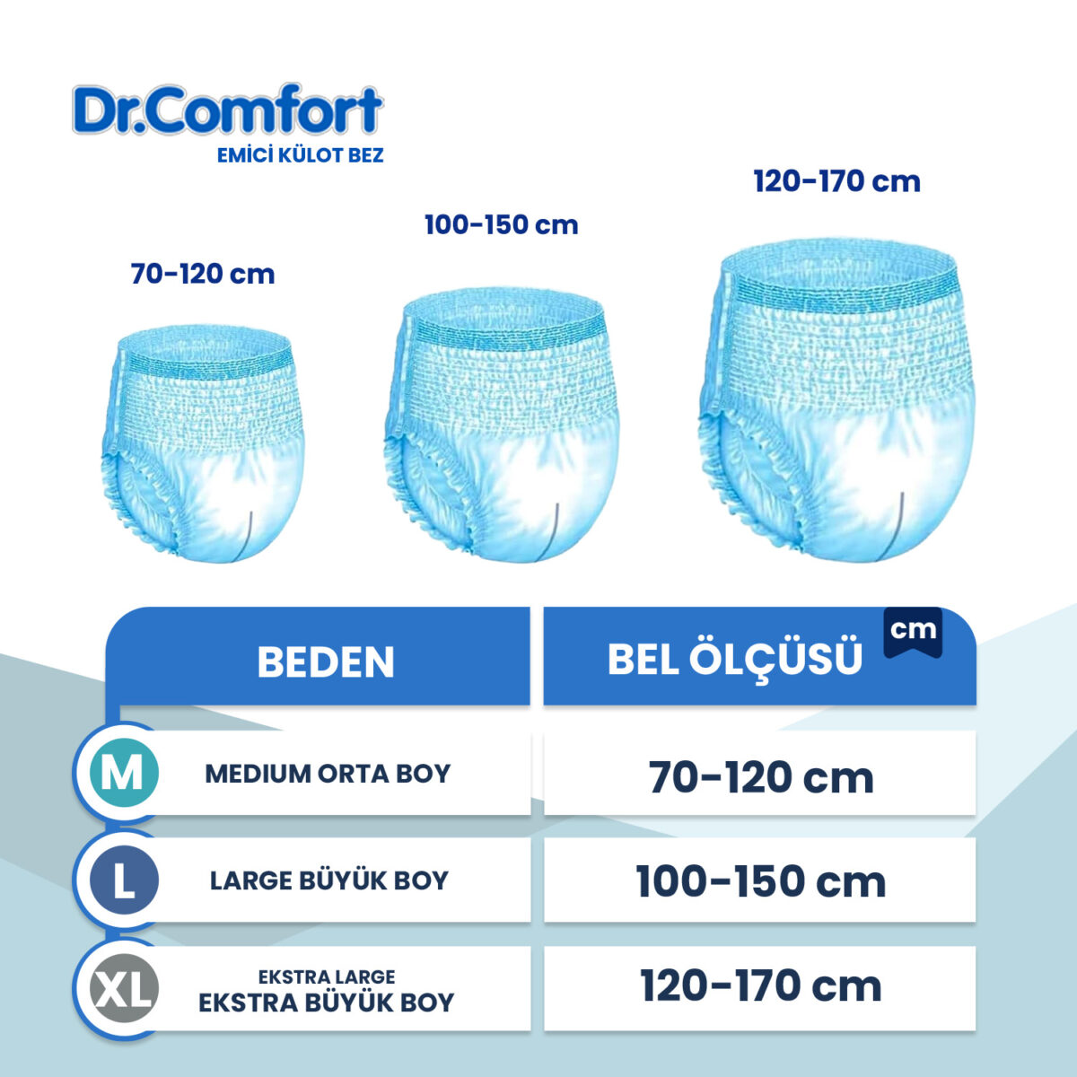 dr comfort emici külot bez Dr. Comfort Emici Külot XL-Extra Large Beden 60 Adet - Görsel 2