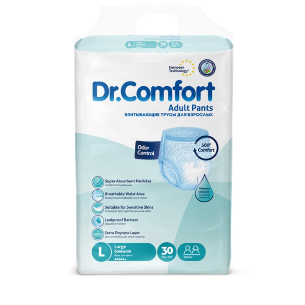 Dr. Comfort Emici Külot L-Large Beden 30 Adet