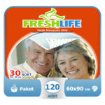 Freshlife Yatak Koruyucu Örtü 60x90 Cm 120 Adet