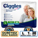 Giggles Belbantlı Hasta Bezi L-Large Beden 30 Adet