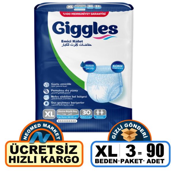 Giggles Emici Külot XL-Extra Large Beden 90 Adet