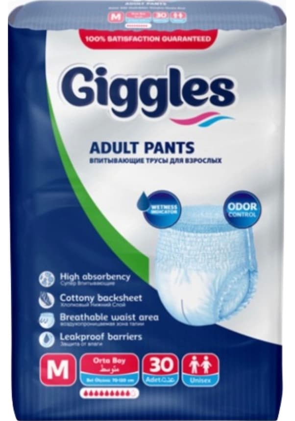 Giggles Emici Külot M-Medium Beden 30 Adet