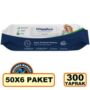 Giggles Vücut Temizleme Havlusu 6 x 50'li