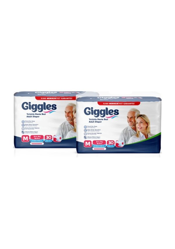 Giggles Belbantlı Hasta Bezi M-Medium Beden 60 Adet - Görsel 2
