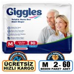 Giggles Belbantlı Hasta Bezi M-Medium Beden 60 Adet