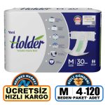 Holder Belbantlı Hasta Bezi M-Medium Beden 120 Adet