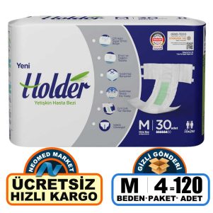 Holder Belbantlı Hasta Bezi M-Medium Beden 120 Adet