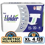 Holder Belbantlı Hasta Bezi XL-Extra Large Beden 120 Adet