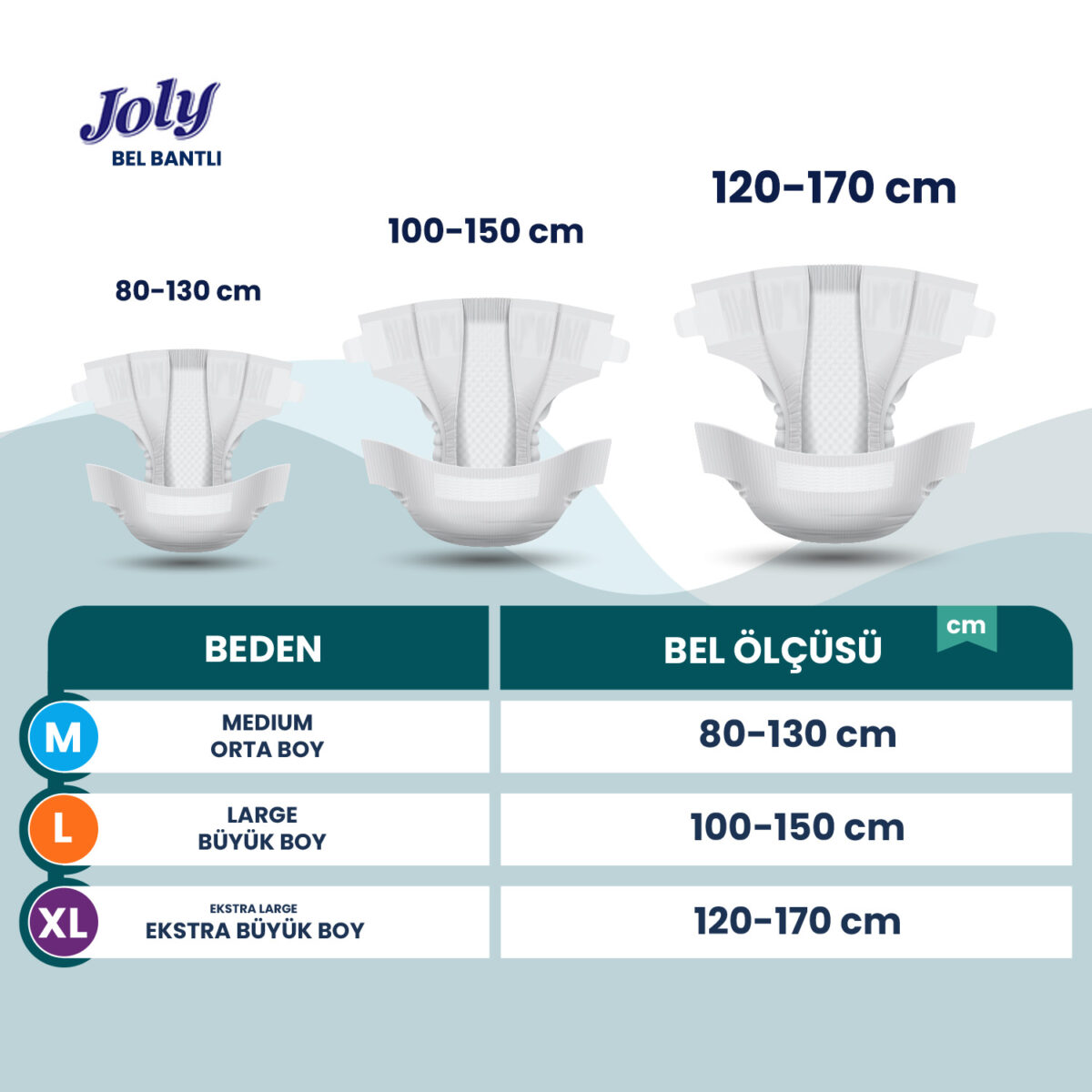 joly-bb Joly  Belbantlı Hasta Bezi XL-Extra Large Beden 60 Adet - Görsel 2