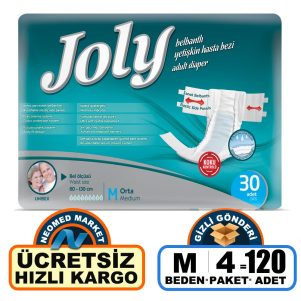 Joly  Belbantlı Hasta Bezi M-Medium Beden 120 Adet