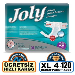 Joly  Belbantlı Hasta Bezi XL-Extra Large Beden 120 Adet