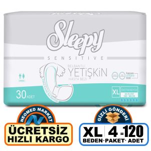 Sleepy Belbantlı Hasta Bezi XL-Extra Large Beden 120 Adet