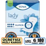 Tena Lady Süper Kadın Mesane Pedi 180 Adet