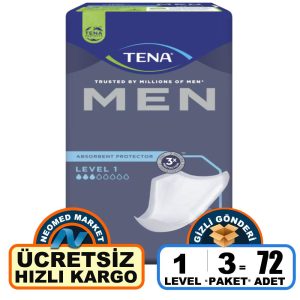 Tena Men Level 1 Erkek Mesane Pedi 72 Adet
