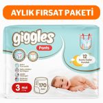 Pants Külotlu Bebek Bezi 3 Numara Midi 170 Adet