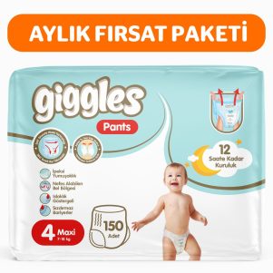 Pants Külotlu Bebek Bezi 4 Numara Maxi 150 Adet