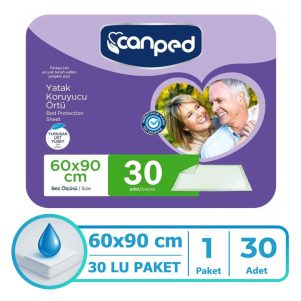 Canped Yatak Koruyucu Örtü 60x90 Cm 30 Adet