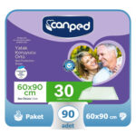 Canped Yatak Koruyucu Örtü 60x90 Cm 90 Adet