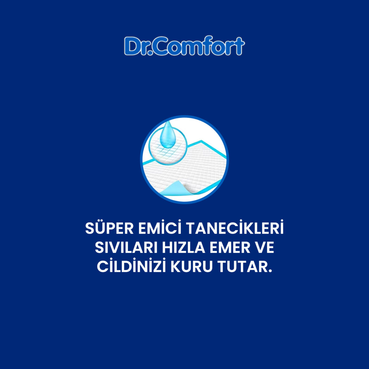 dr.comfort-ürün-özell Dr.Comfort Yatak Koruyucu Örtü 60x90 Cm 90 Adet - Görsel 3