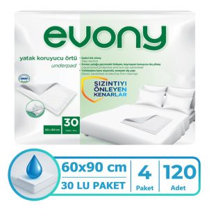 Evony Yatak Koruyucu Örtü 60x90 Cm 120 Adet